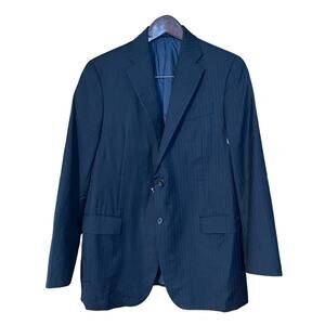 Hickey Freeman 42 R NEW Loro Piana Mens Wool Blue Pinstripe Sports Jacket Blazer